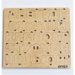 Дерев'яна абетка пазл Український алфавіт