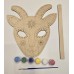маска кози з дерева для розмальовування (різдвяна)