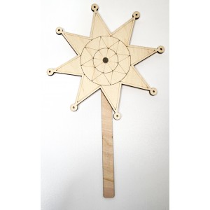 Заготовка Різдвяна зірка з палицею 