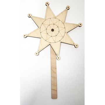 Заготовка Різдвяна зірка з палицею 