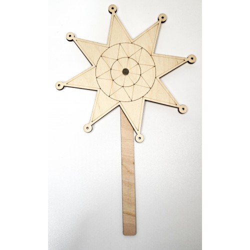 заготовка різдвяна зірка з палицею