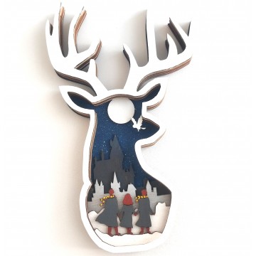 Розмальовка з дерева Олень за мотивами Гаррі Поттера – магічний 3D набір для творчості