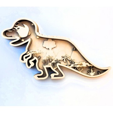 3д розмальовка динозавр Тирекс